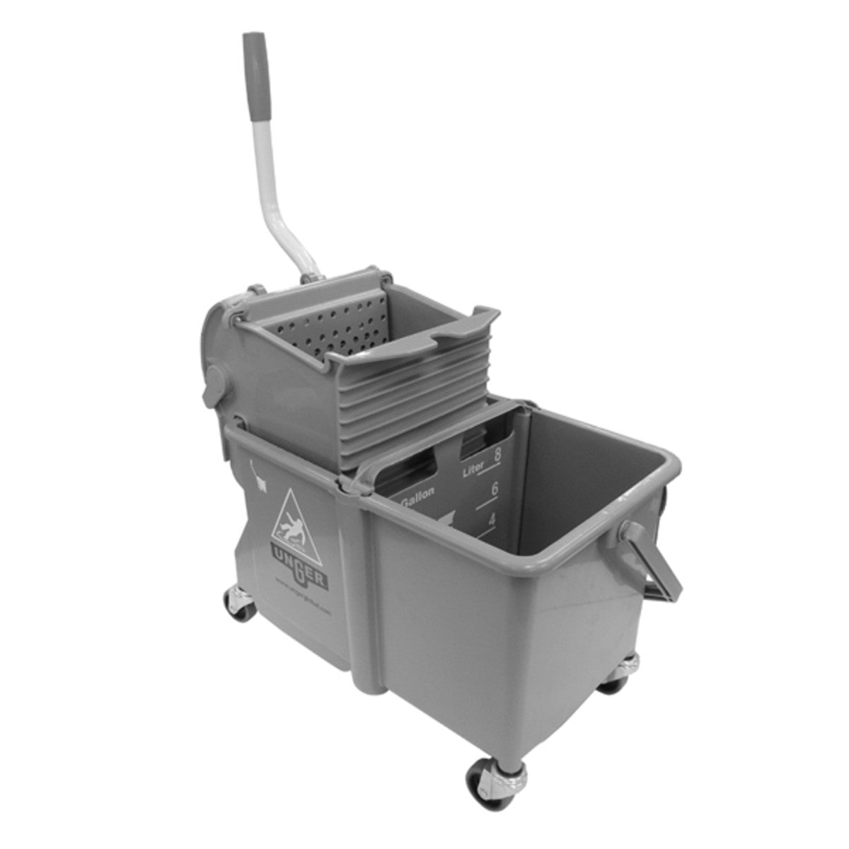 Unger SmartColor™ Dual Bucket Gray Small 15L/16 Quart