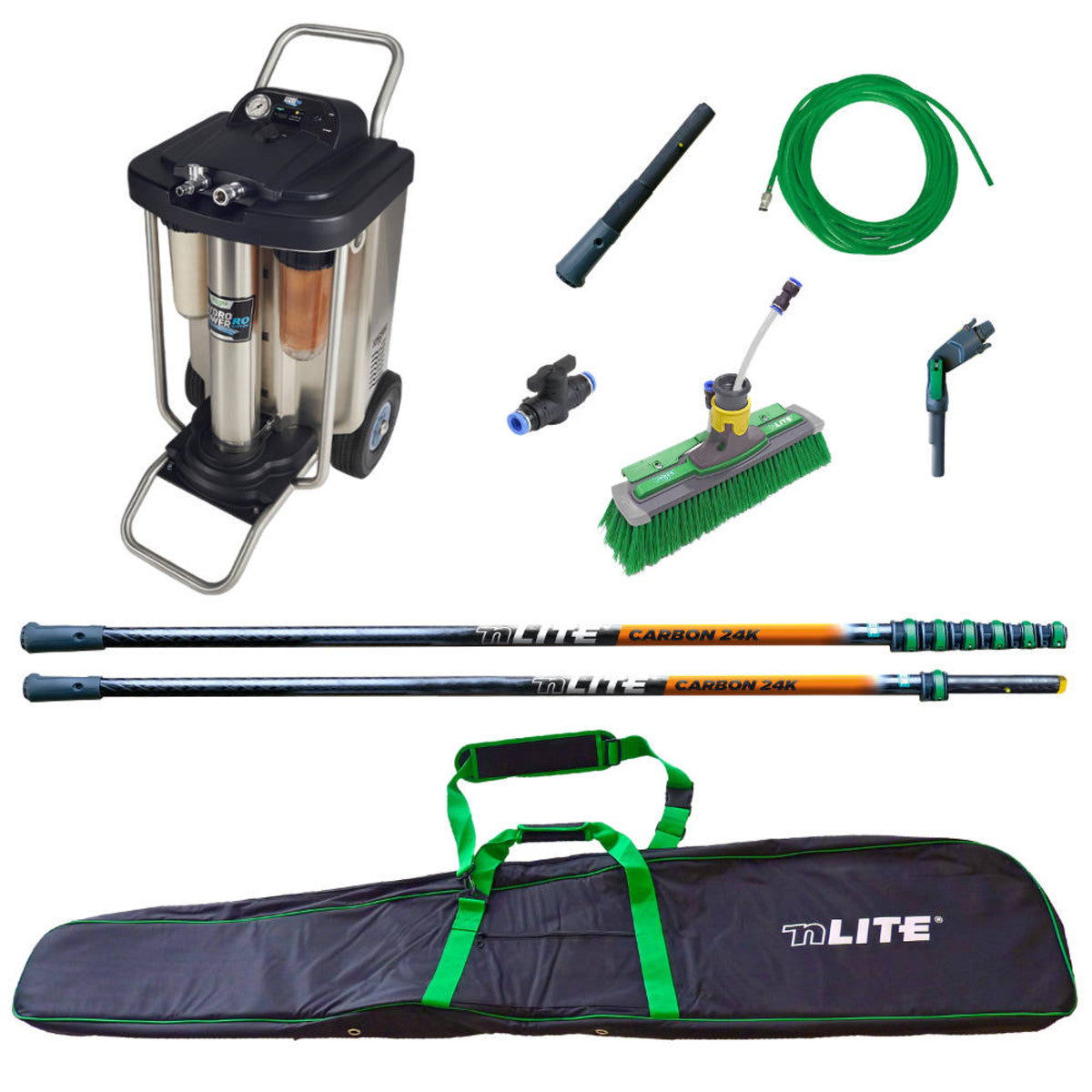 Unger HydroPower RO Carbon 24K Complete Ultimate Pure Water Kit, 39 Foot