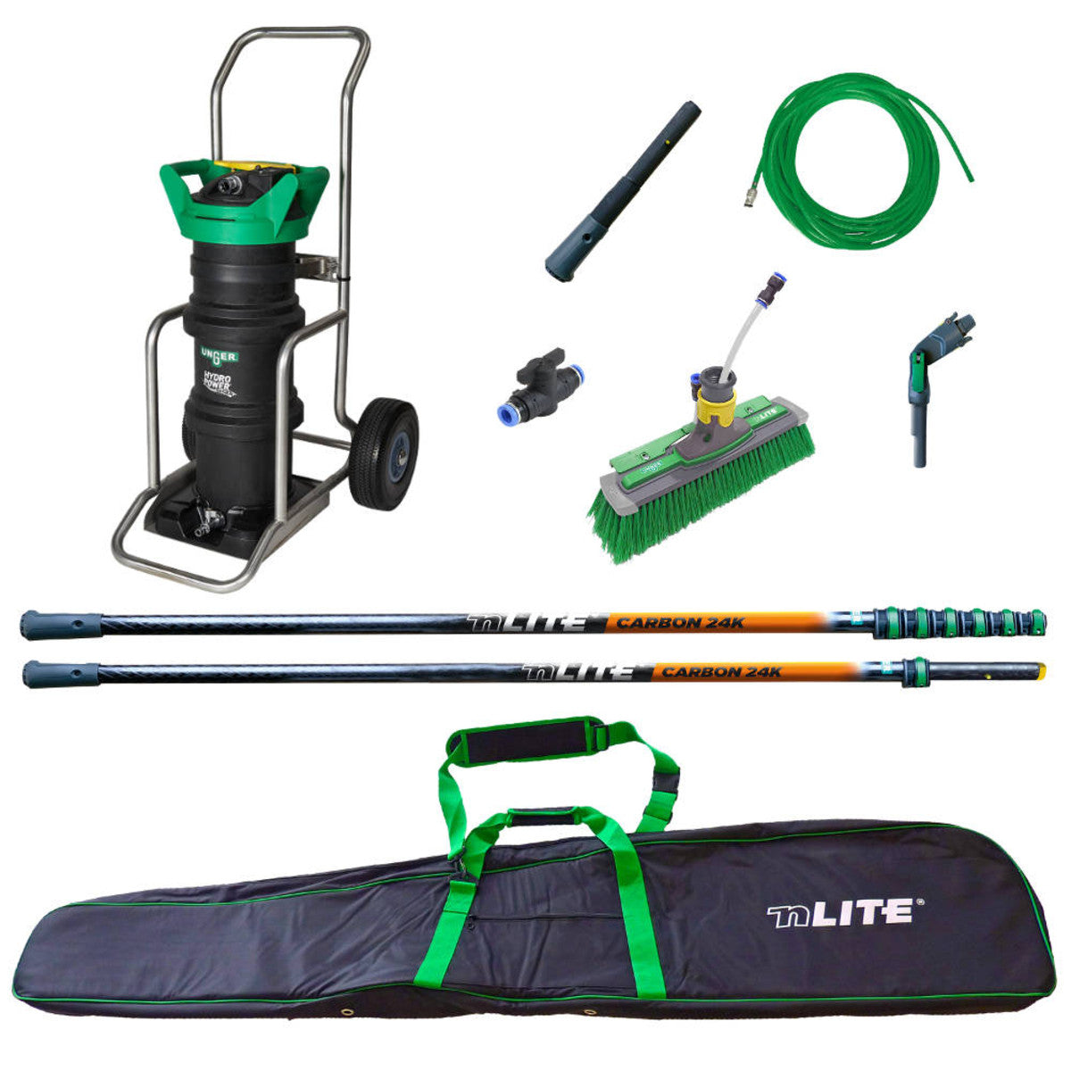 Window Cleaning Supplies Unger UNLK5 HydroPower® Carbon 24K Complete